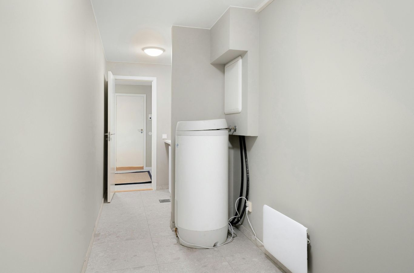 Installed indoor tank, illustrating Water Heater Installation in Falmouth, ME by Wanda’s Water Heaters.